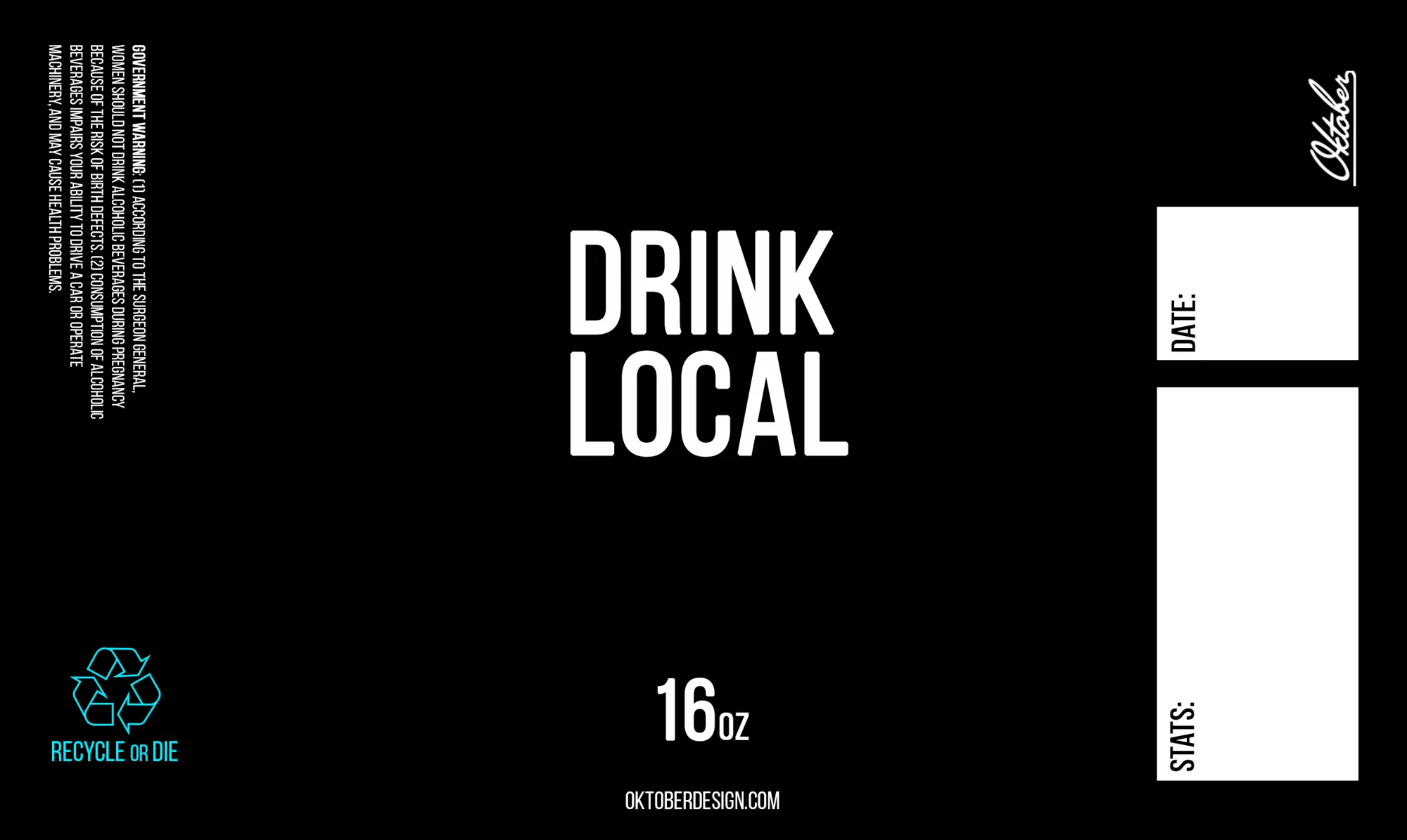 16oz "Drink Local" Labeled Cans + Ends - Image 3